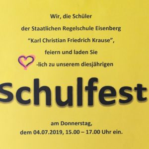 Herzliche Einladung zum Schulfest